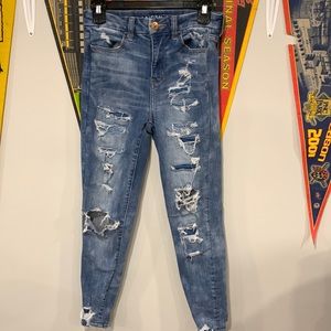 American Eagle size 2 short, curvy hi-rise jegging